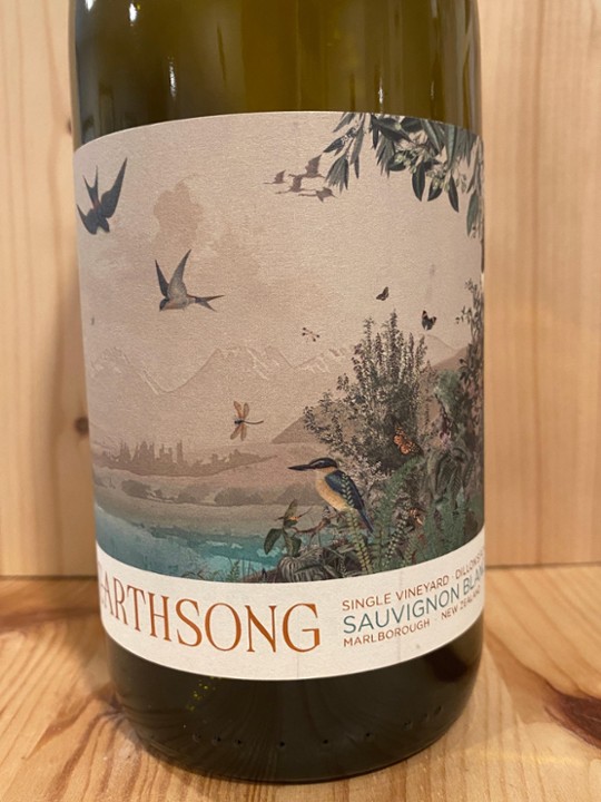 Earthsong Dillons Point Single-Vineyard Sauvignon Blanc 2022: Marlborough, New Zealand
