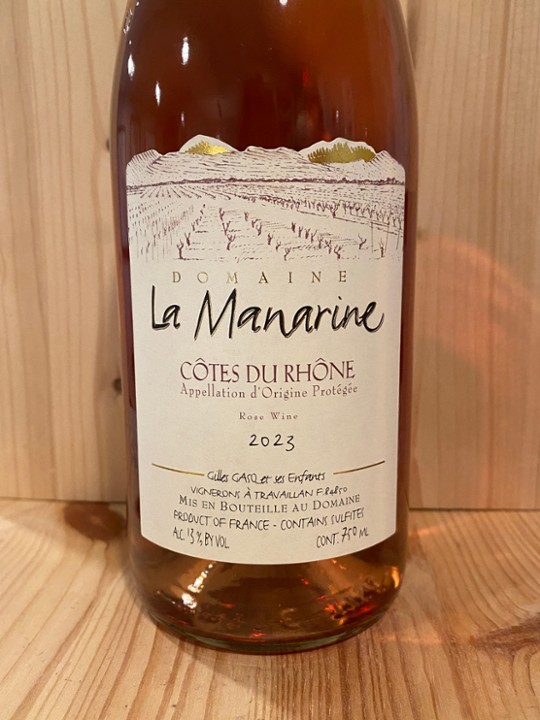 Dom. de la Manarine Rosé 2023: Côtes du Rhône, France