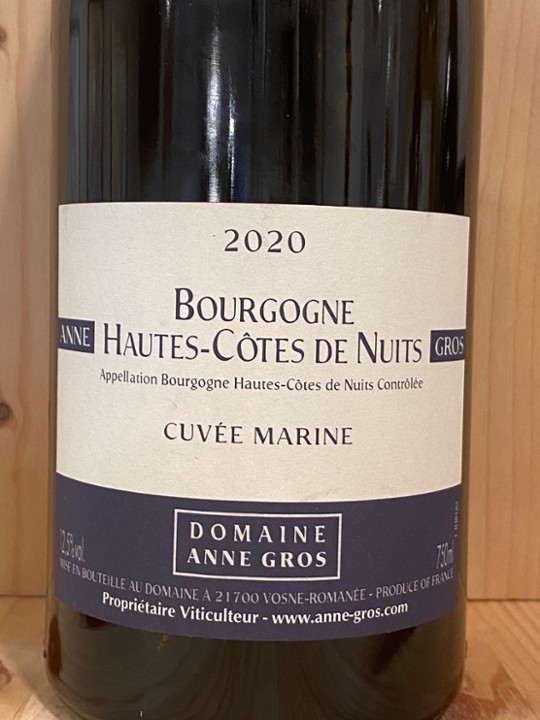 Dom. Anne Gros Hautes-Côtes de Nuits "Cuvée Marine" Bourgogne Blanc 2020: Burgundy, France