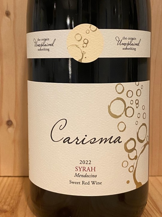 McNab Ridge "Carisma" Syrah 2022: Mendocino County, California (Sweet)