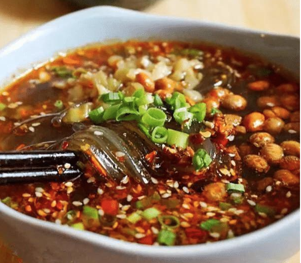 Hot and Sour Brothy Mung Bean Noodle 酸辣粉
