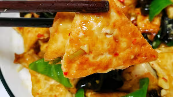 Spicy Homestyle Tofu with Vegetables 家常豆腐