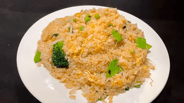 House Special Rice with Chicken, Shrimp & Pork 本楼炒饭（虾, 猪肉and鸡肉）