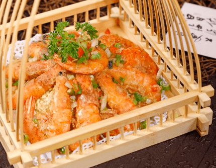Salt and Pepper Dry-Fried Jumbo Shrimp 椒盐大虾