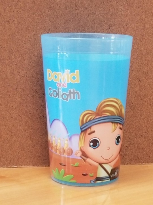 David and Goliath Plastic Tumbler