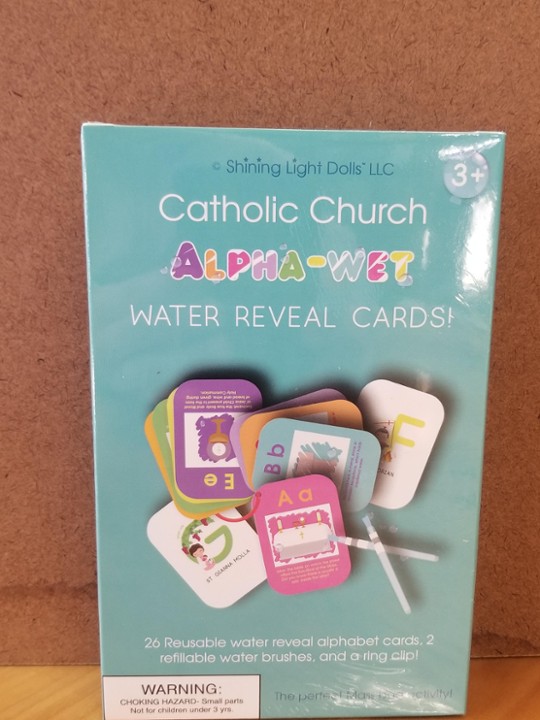 Alpha-Wet Water Reveal Cards Catholic Church