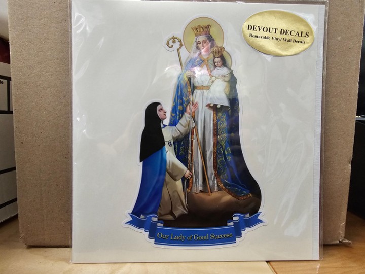 Our Lady of Good Success Vinyl with prayer