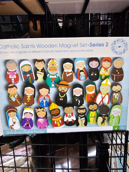 Wooden Magnet Set: Catholic Saints Series 2