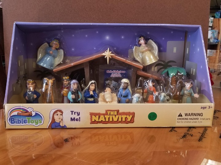 Nativity Set with Talking Mary Figurine