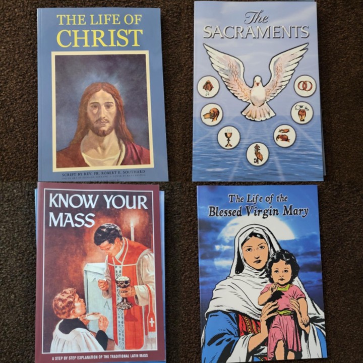 Children's Set: Sacraments, Mass, Christ, Blessed Virgin Mary