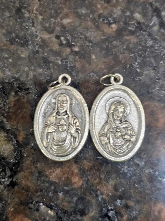 Twin Hearts of Jesus and Mary, 1"