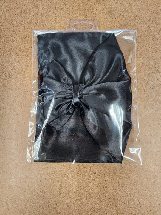 Black Satin Chapel Veil Carrying Bag