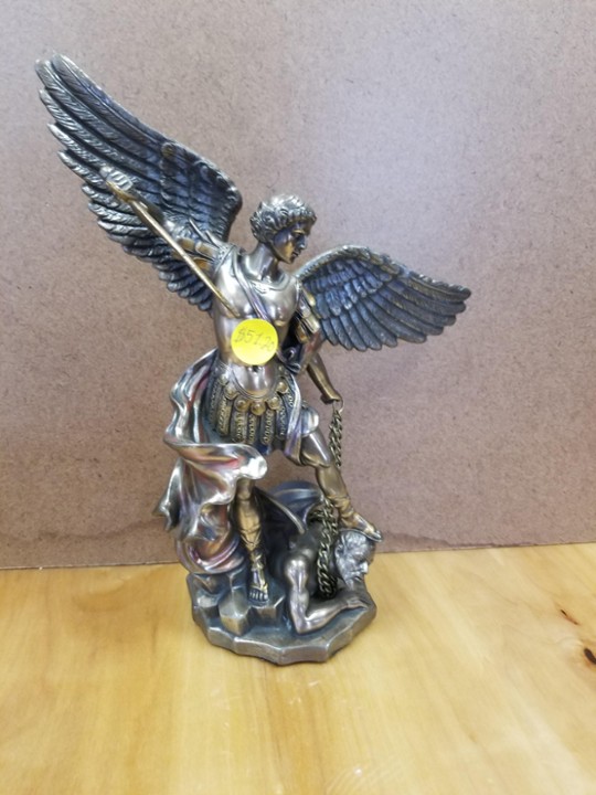 St. Michael, 10" with Satan and Chain