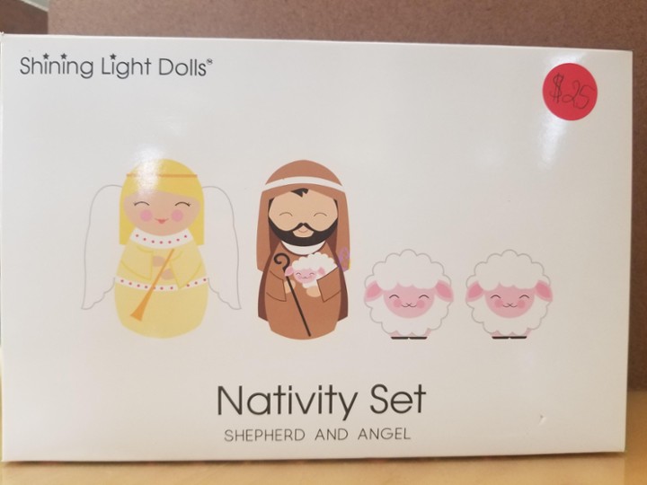 Shepard and Angel Nativity Set