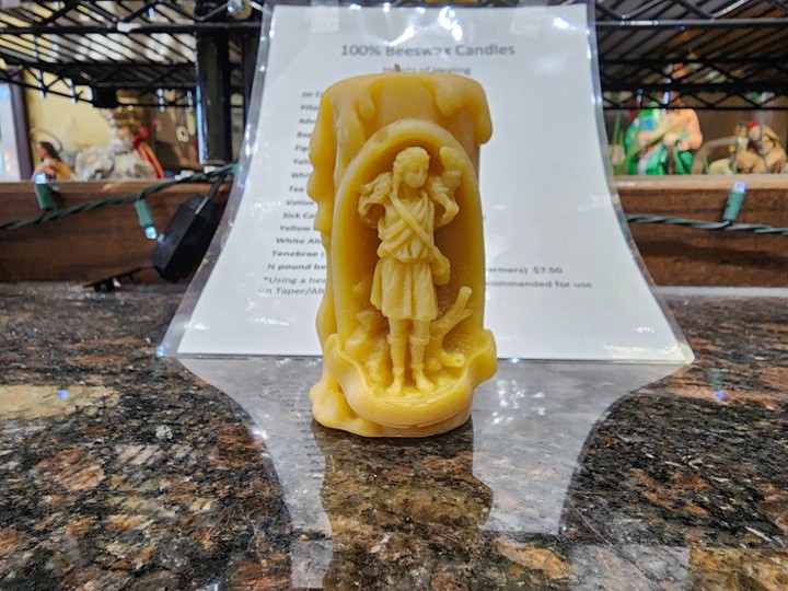 Beeswax Good Shepherd Figurine Candle