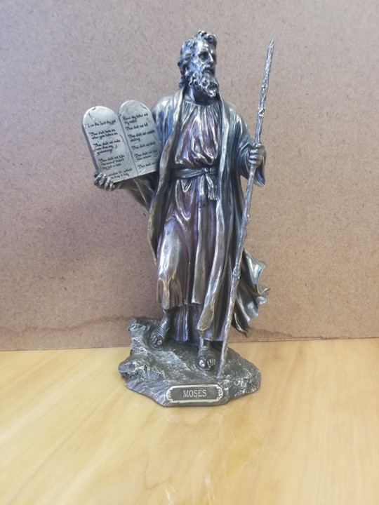 Moses with the 10 Commandments, 10"