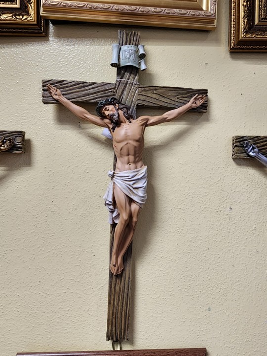 20.5" Resin Crucifix (colored)