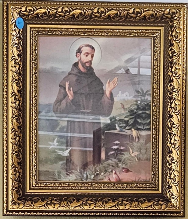 St. Francis 8x10" Antique Gold Frame