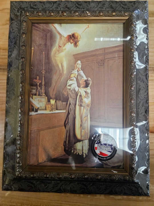 Holy Sacrifice of the Mass 8x12" Dark Frame