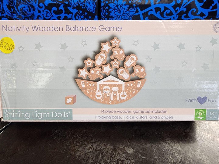 Nativity Wooden Balance Game, Shining Light Dolls