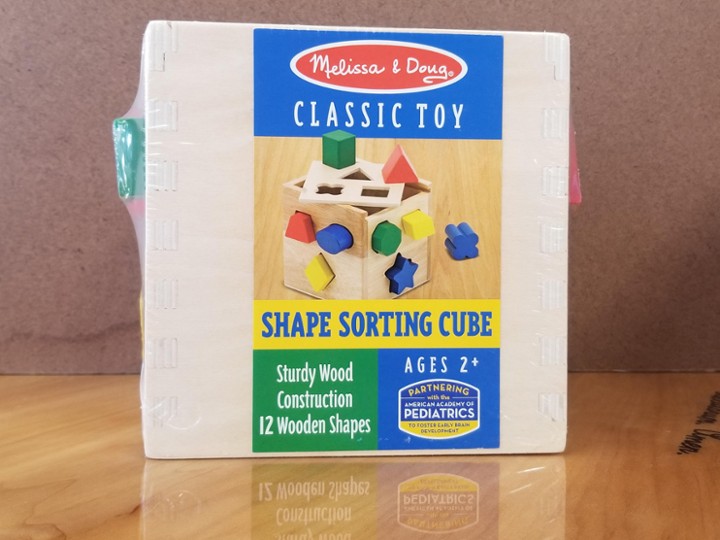 Shape Sorting Cube, Wooden