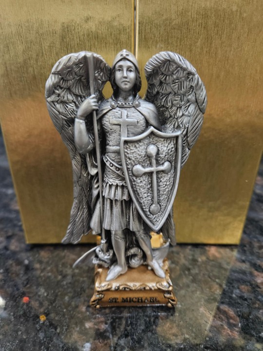 St. Michael the Archangel 4" (Spread Wings with Helmet)