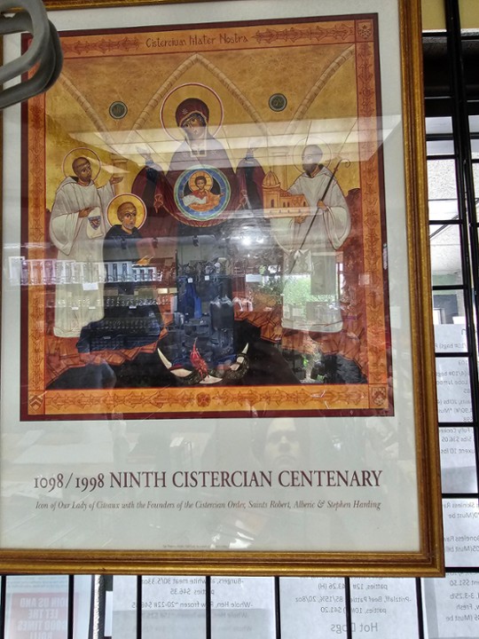 9th Cistercian Centenary Commemerative print with Icon of Our Lady of Citeaux