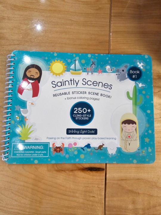 Saintly Scenes Reusable Sticker Book #1