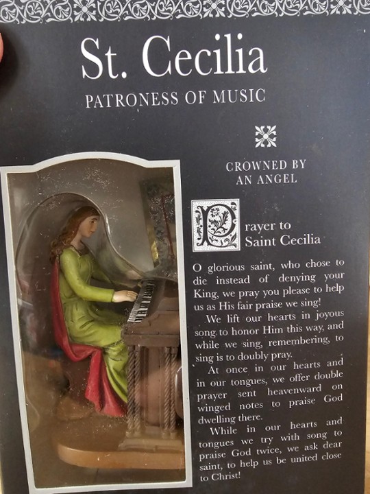 St. Cecilia 3.25" with Piano