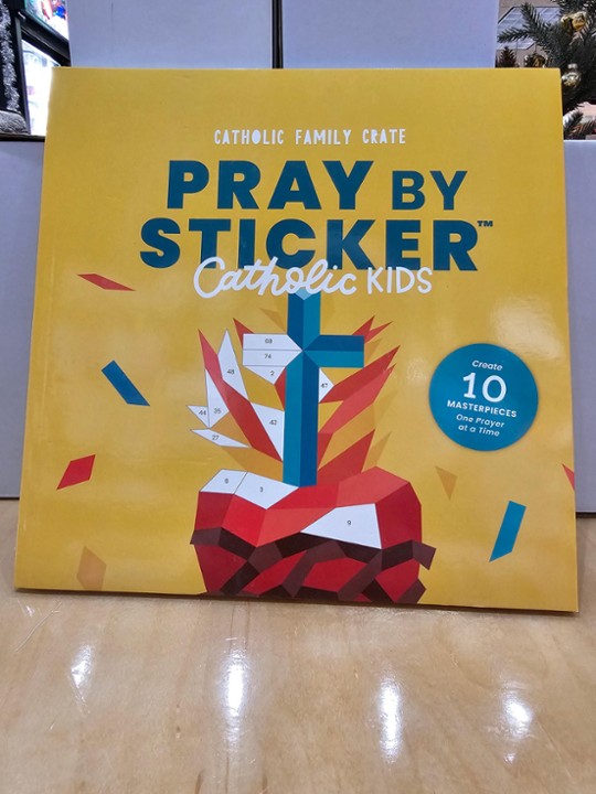 Pray by Sticker: Paint by Number Catholic Sticker book