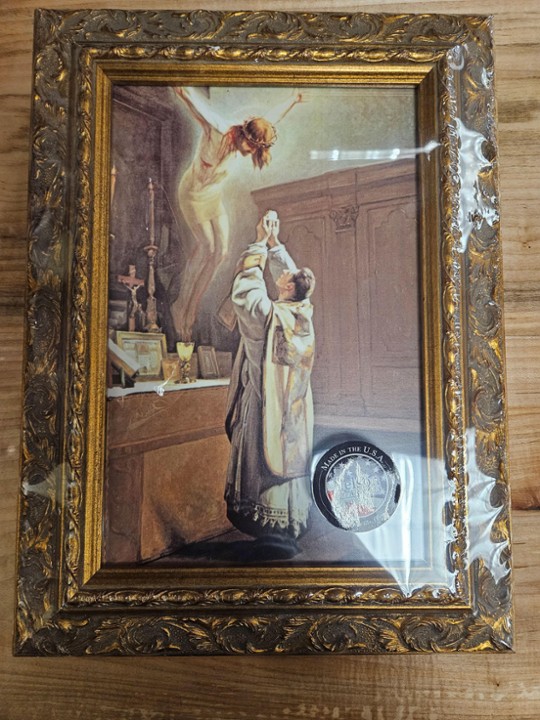 Holy Sacrifice of the Mass 8x12" Gold Frame