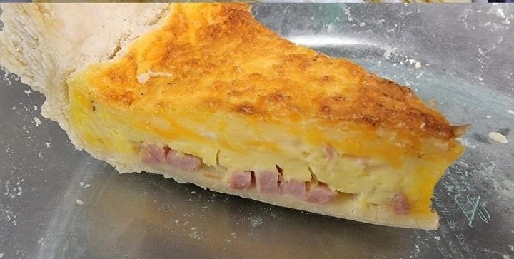 Slice of Quiche with Meat