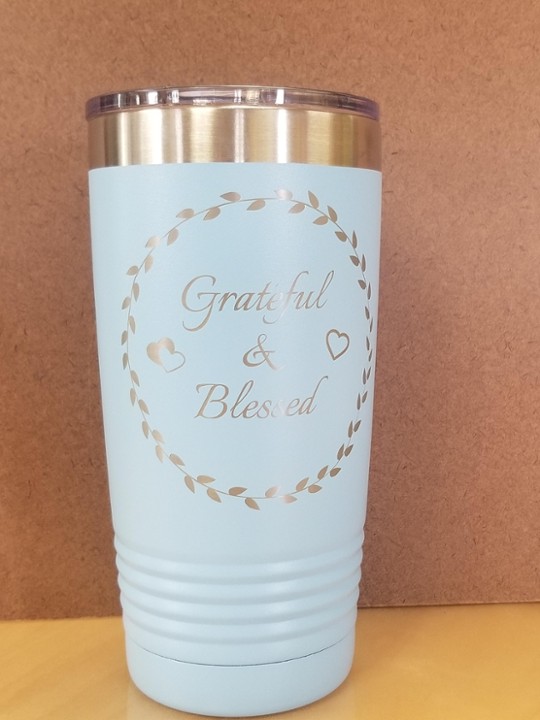 "Grateful and Blessed" Tumbler