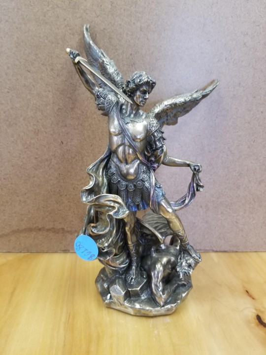 St. Michael Archangel 10", sword and Satan