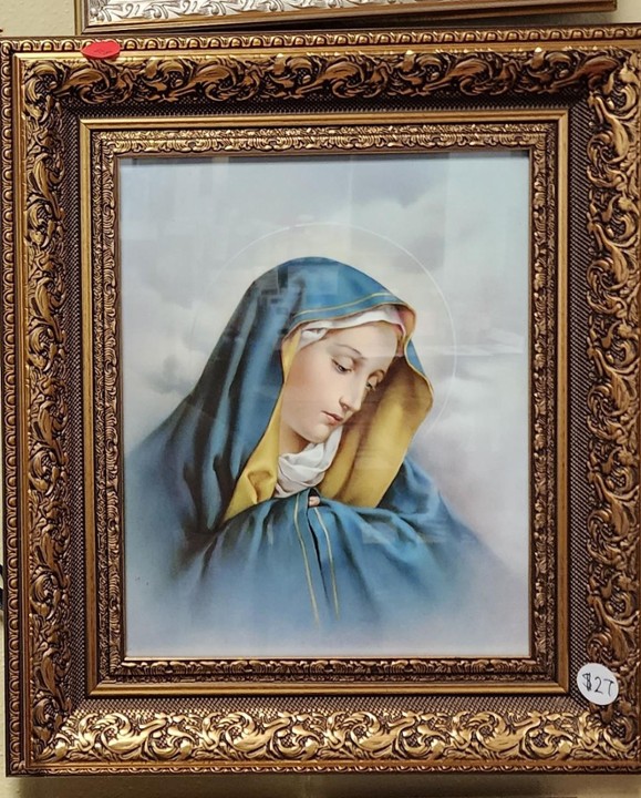 Sorrows 8x10" in 10x12" Antique Gold Frame