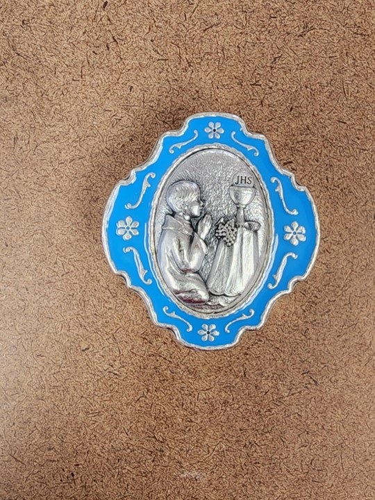 Boy Blue Metal Communion Keepsake Box