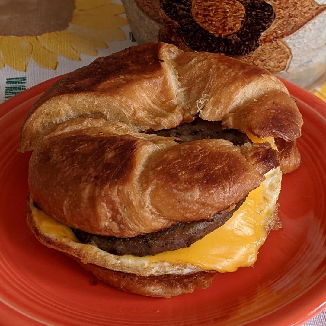 Breakfast Sandwich On Croissant
