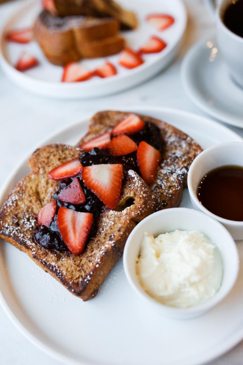Berries and cream French toast