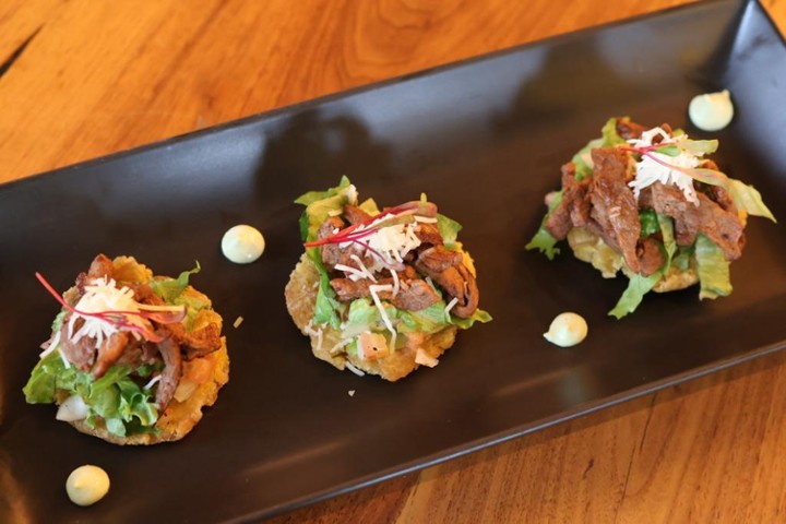 Beef Tostones (x3)