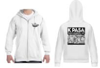 K PASA White Hoodie