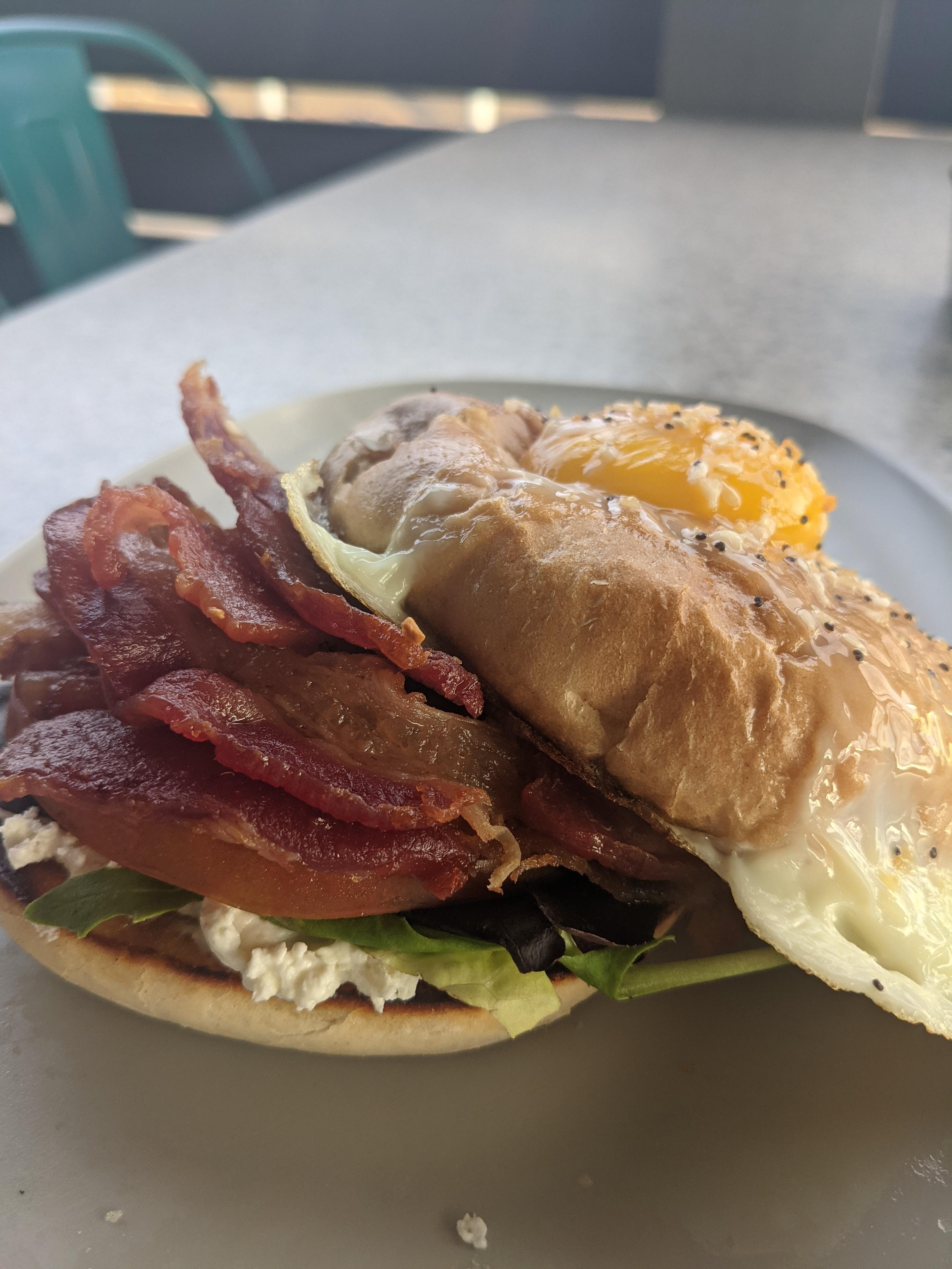 Egg in a Bag"Hole" BLT