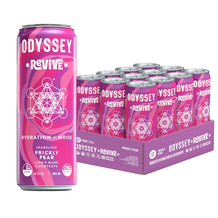 Odyssey Prickly Pear Revive Sparkling Mushroom Hydration