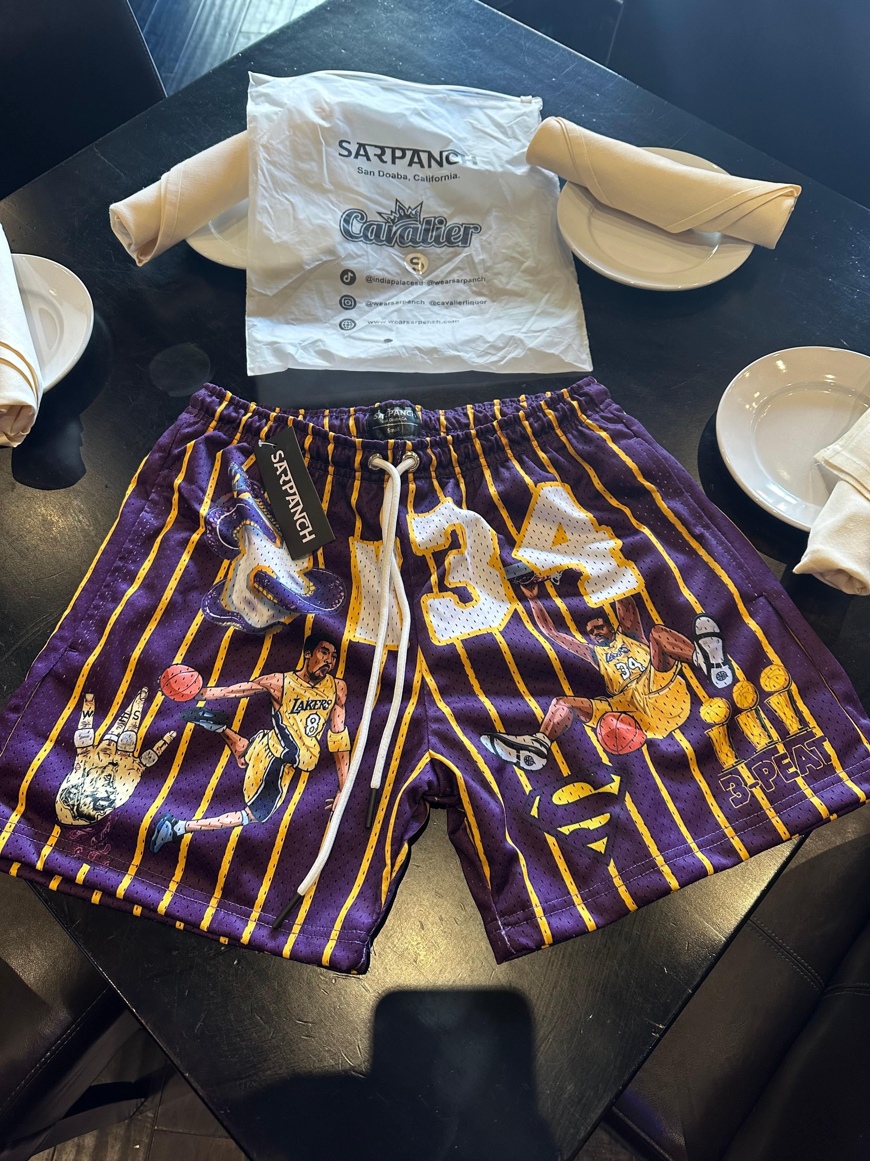 3 Peat Lakers Shorts