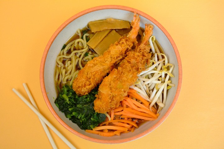 Spicy Panko Shrimp Ramen