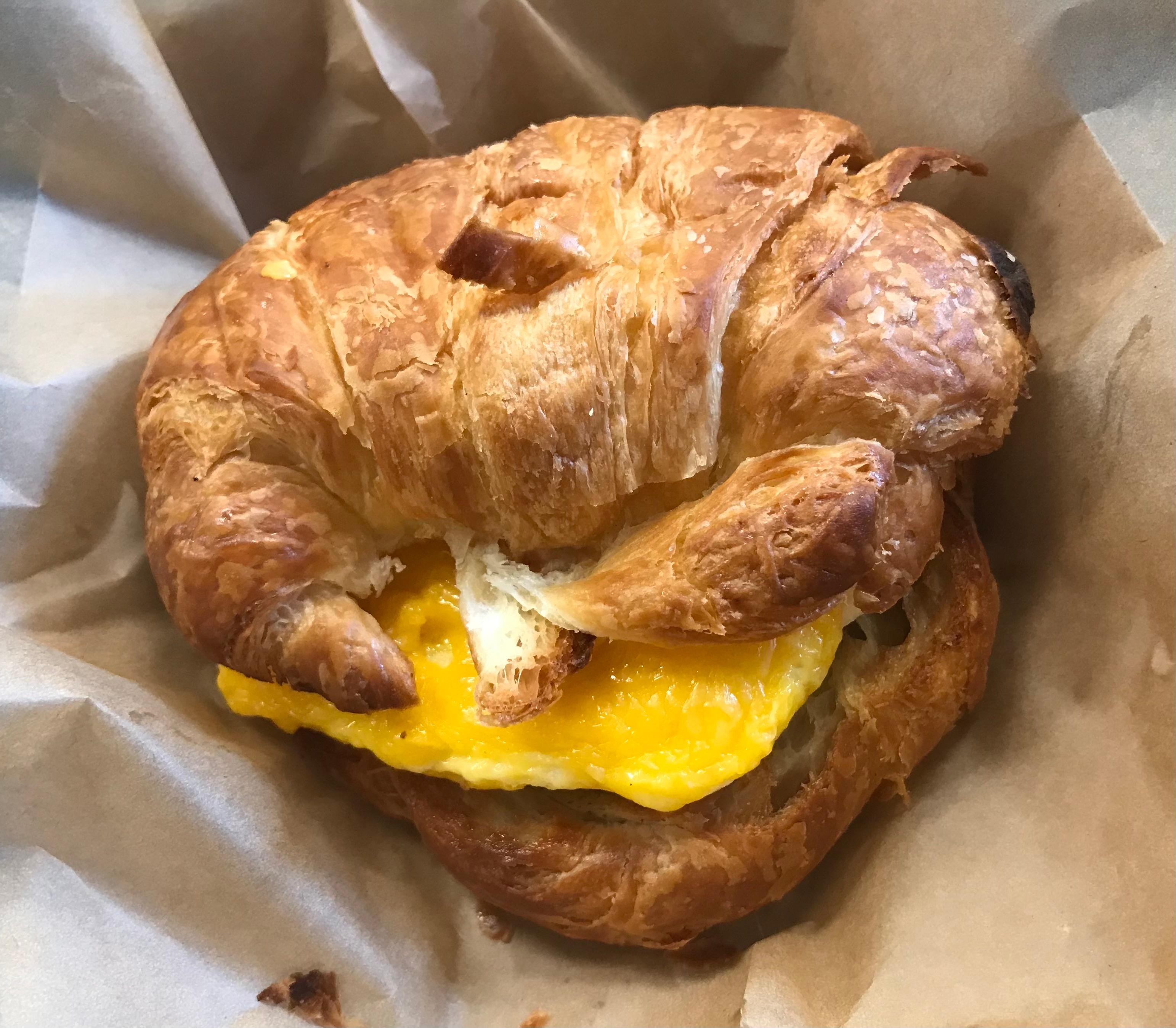 Egg and Cheese on Croissant