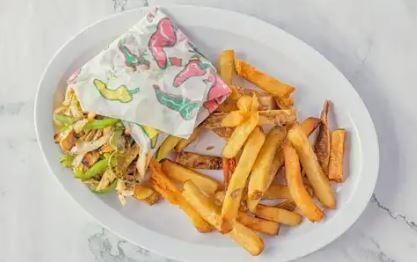 Chicken Fajita Pita w/ Fries