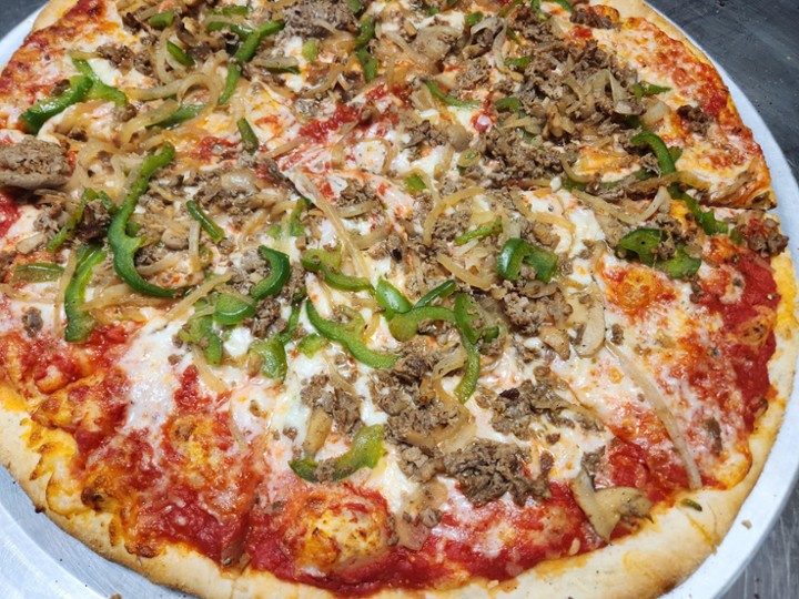 18" CHEESE STEAK PIZZA