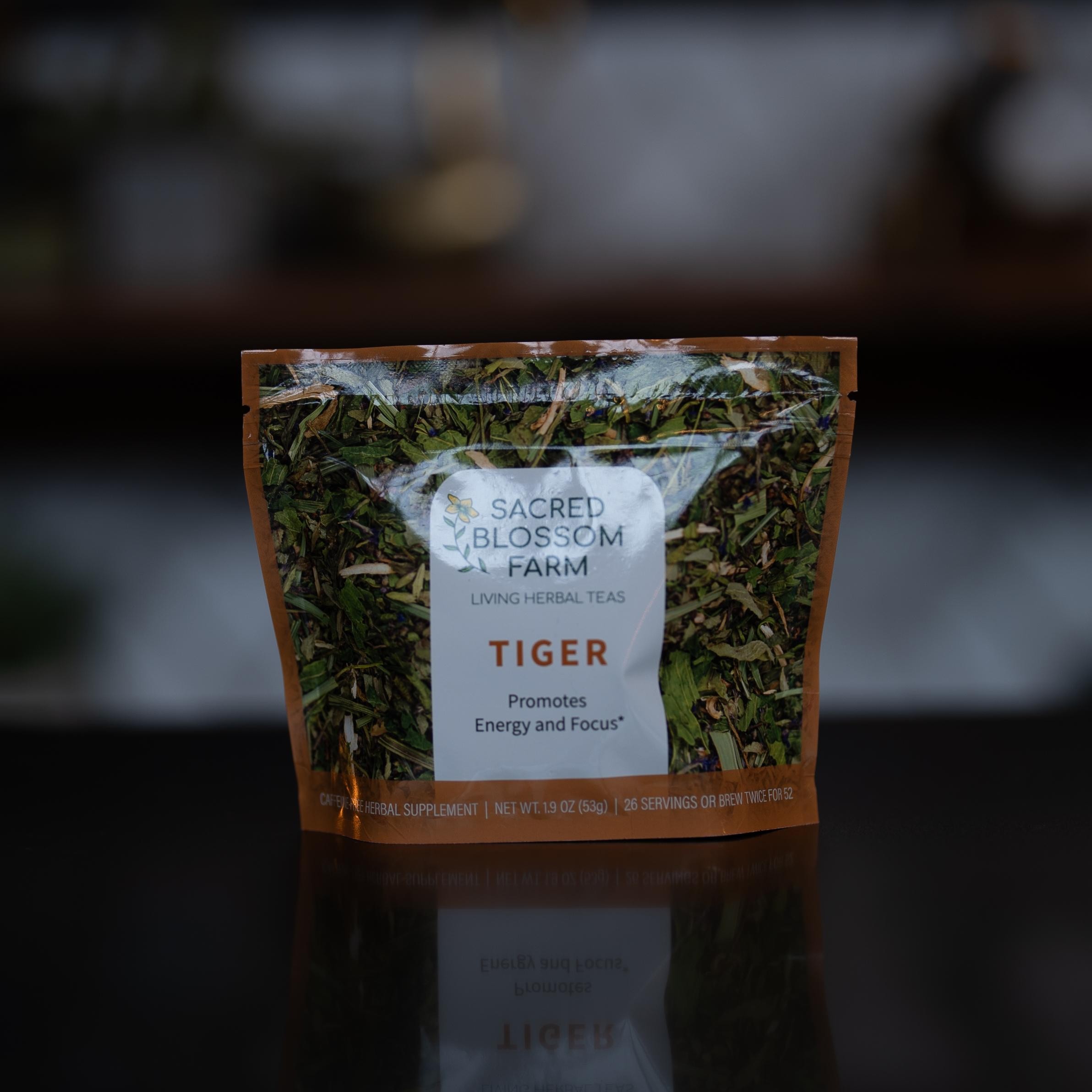 Tiger- Sacred Blossom Herbal Tea Blend 2oz bag