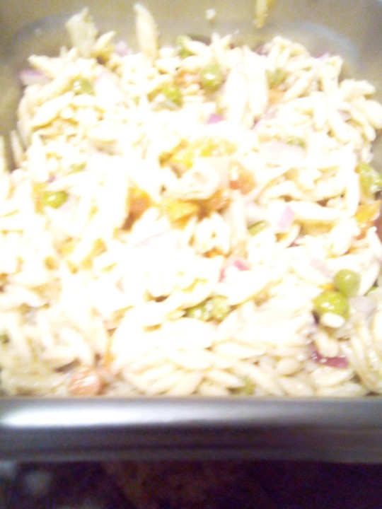 Small orzo salad