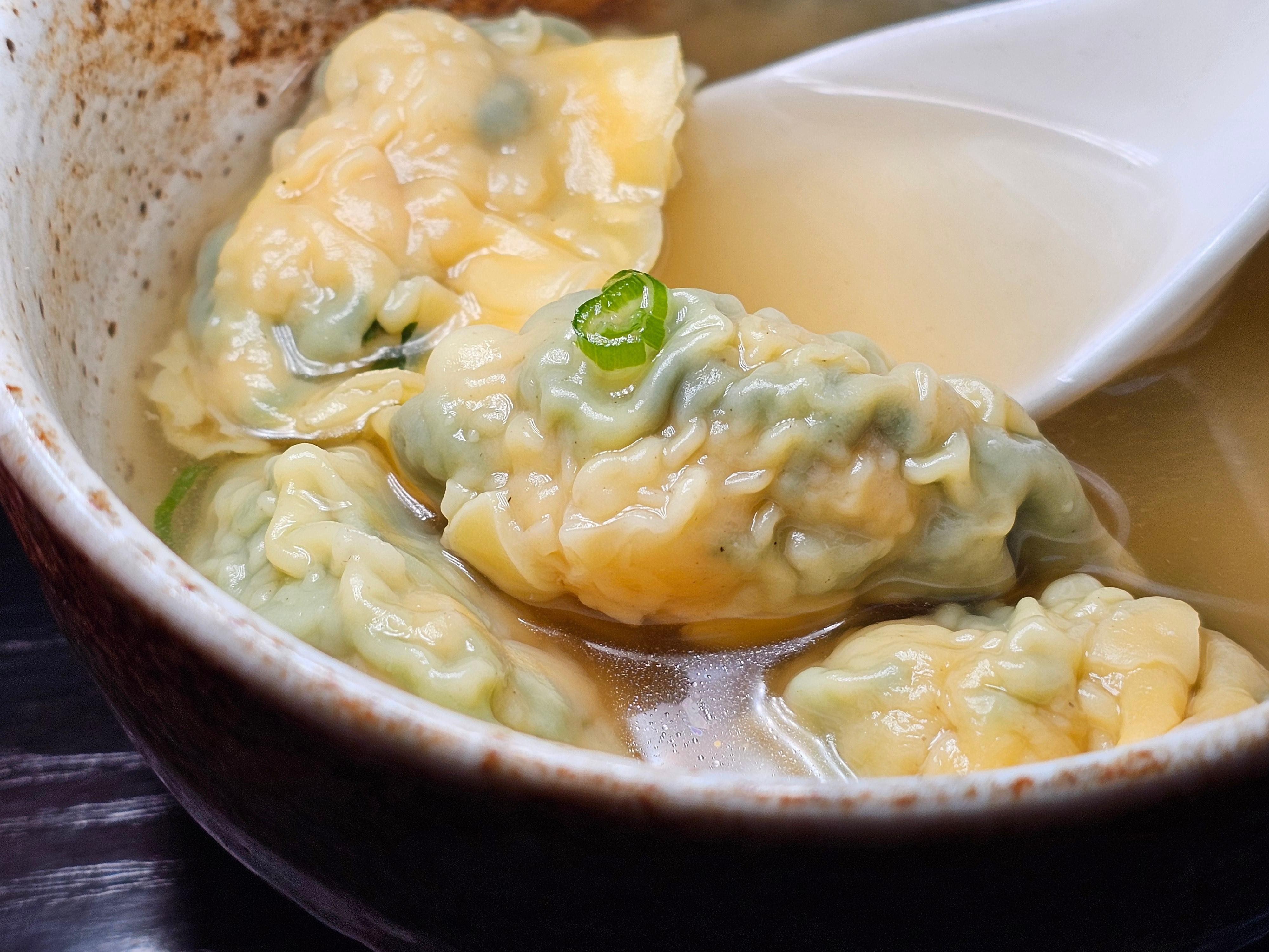 Watercress Dumpling Soup